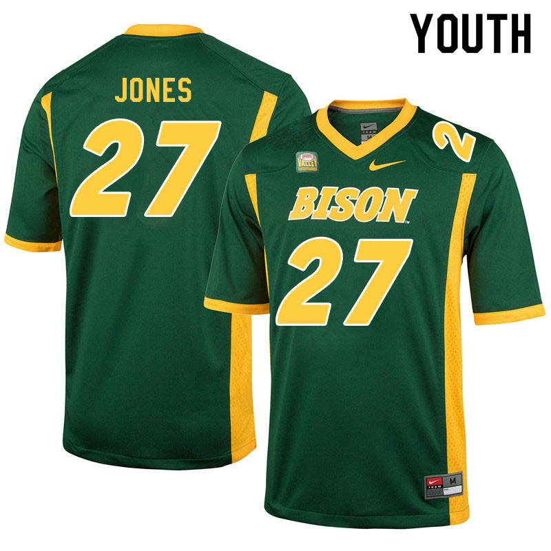 Youth #27 Ryan Jones North Dakota State Bison College Football Jerseys Sale-Green